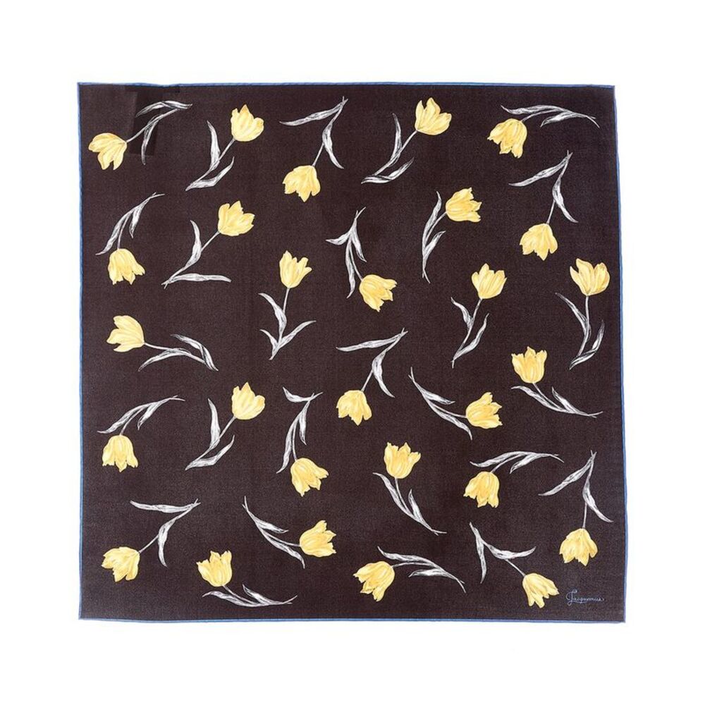 Jacquemus Silk Scarf, Black